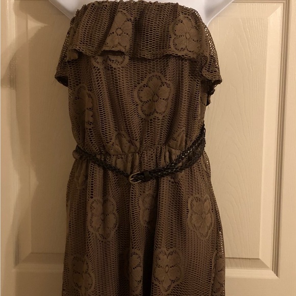 NWT Dark Brown tube top style dress - Picture 2 of 10